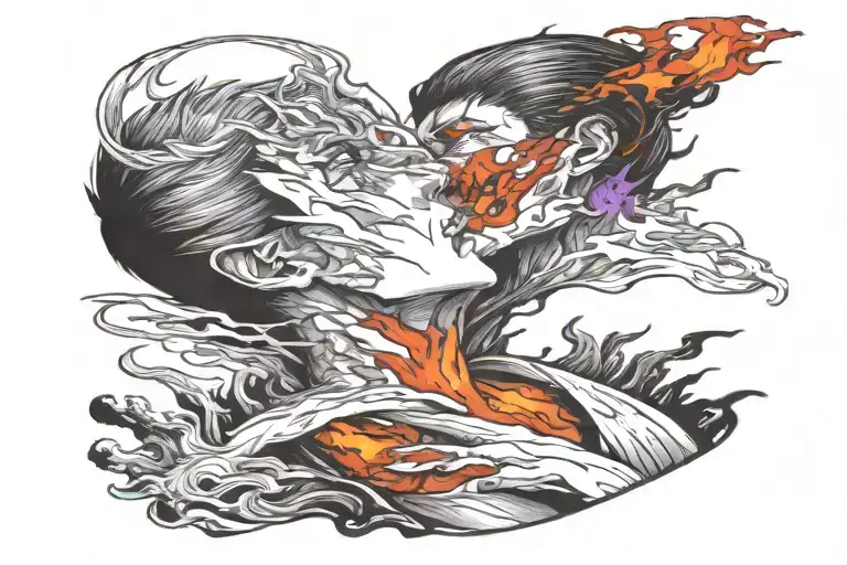 The Guy Is Burning From The Kiss