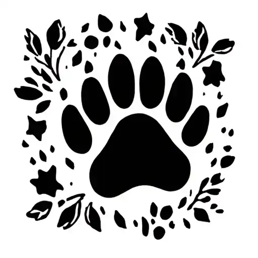 Basic Dog Paw Print