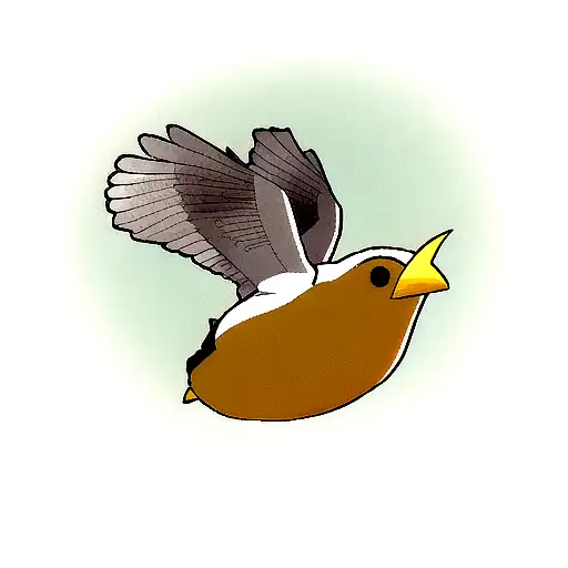 Bird Wearing Parachute