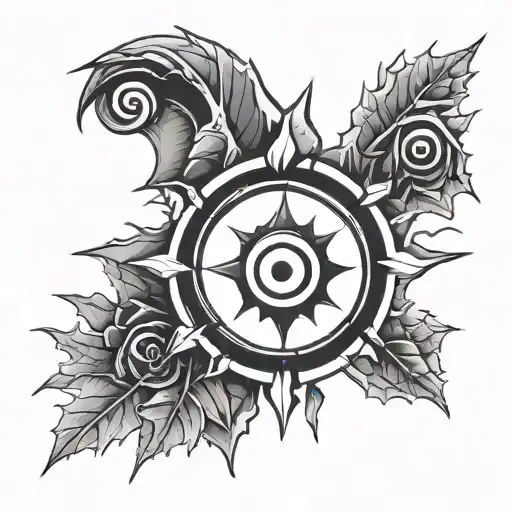 Sharingan And A Maple Leaf