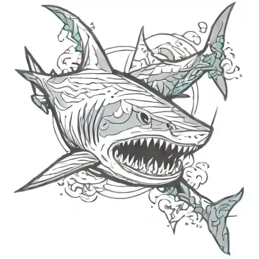 Minted Style With Shark