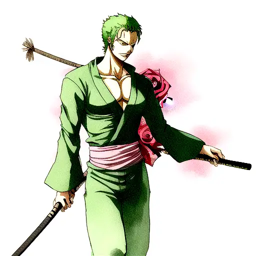 Zoro With Rose