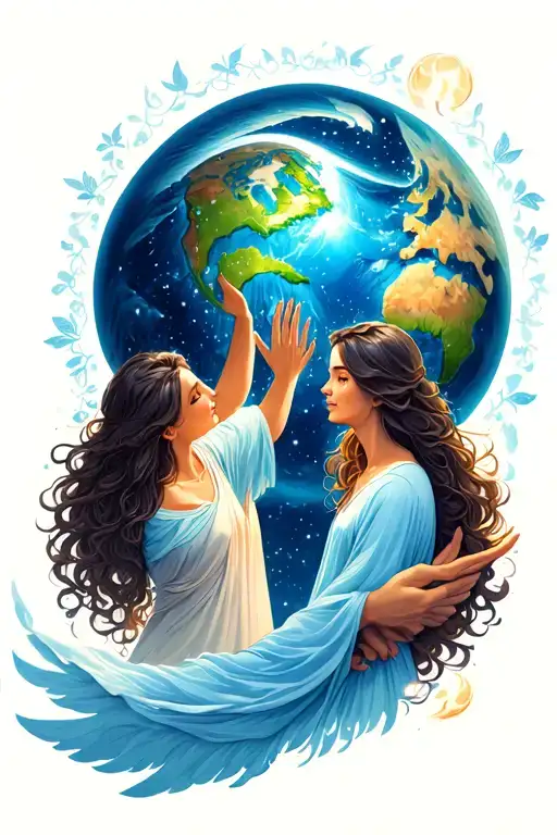 Parents In Heaven Touching Earth