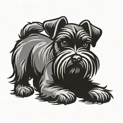 Miniature Schnauzer Mini Black