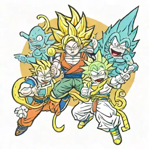 Dragon Ball And Rick N Morty