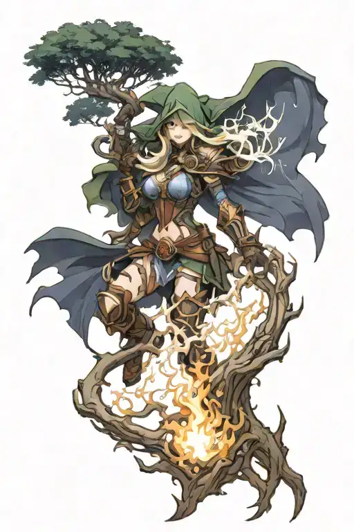 Sylvanas Windrunner Burning Down The Great Tree