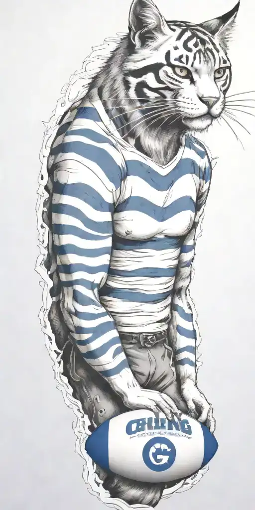 Geelong Cats Football Club Afl Stadium In Background