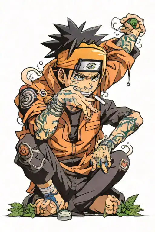 Naruto Smoking Weed