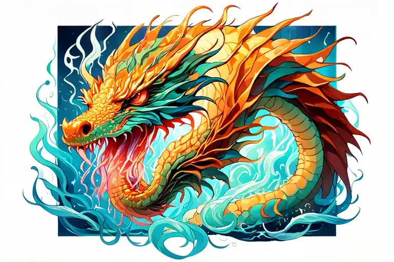 Mixture Of Dragon And Jellyfish