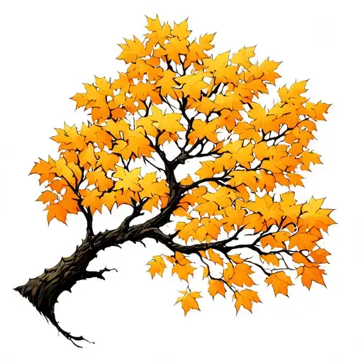 Hazel Tree Branch Representing A Family Tree Intertwined