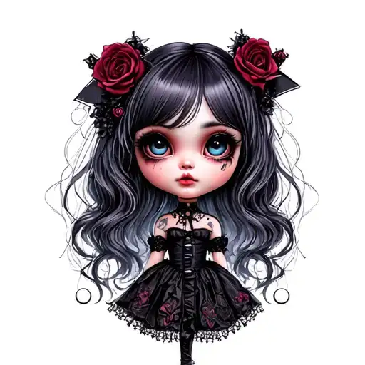 Gothic Patched Doll