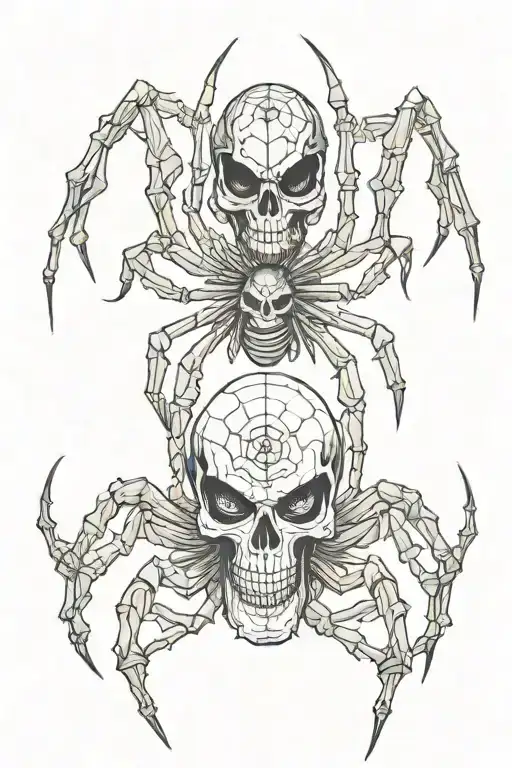 Spider Wearing Skull