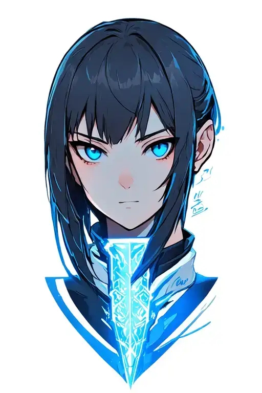 Make The Main Hero From Sword Art Online In The Style Of Cybersigism