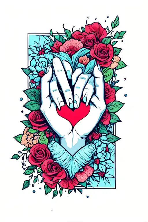 Hand Heart Symbolizing Love