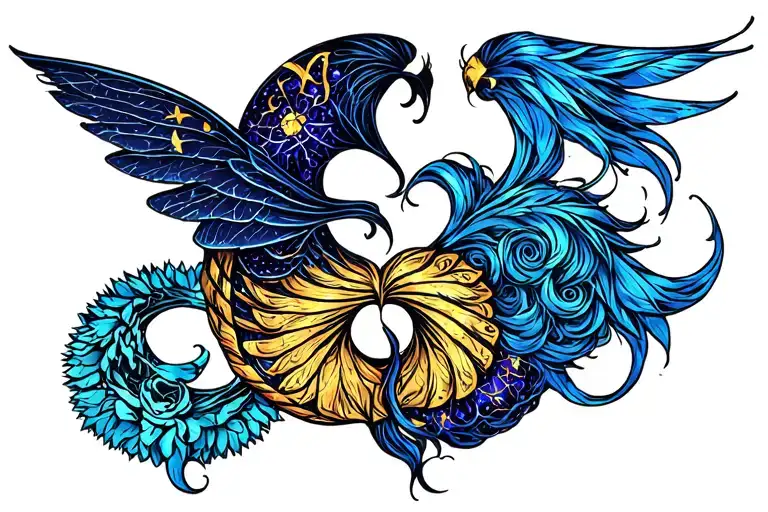 Gemini And Cancer Zodiac Sign Intertwined