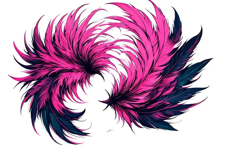 A Pink Made Of Feathers