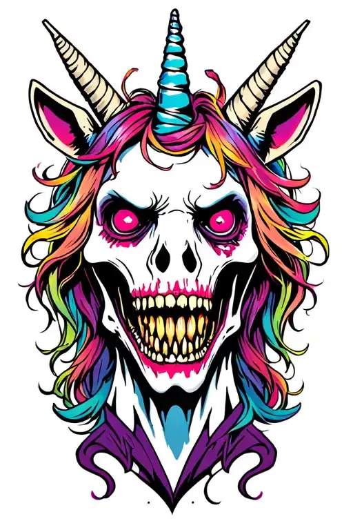 Licorne Zombie Head