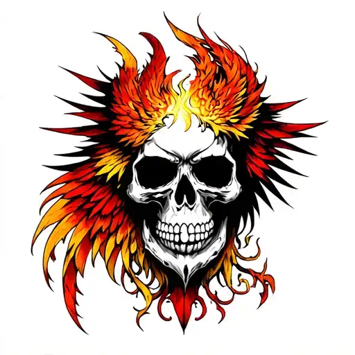 Phoenix And Skull