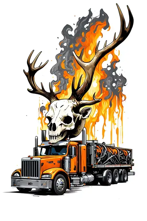 Deer Skull Oil Rig Truck Morphing