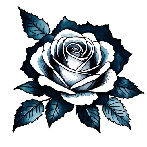 Pikatchu Tattoo Watercolor Rose And Ornamental Drawing