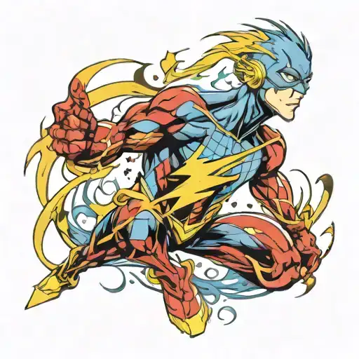 Super Hero Flash With Autism Symbol