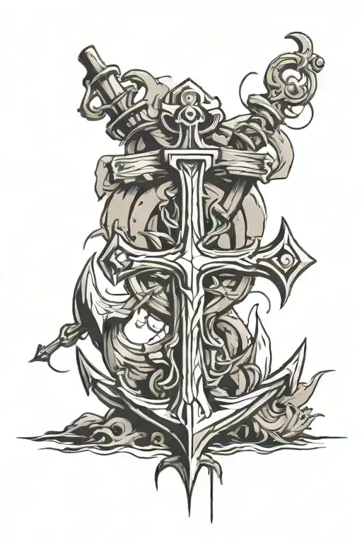 Anchor And Cross