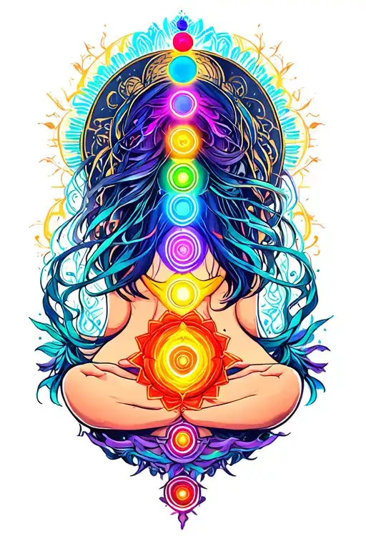 Chakras Intertwined With Elements