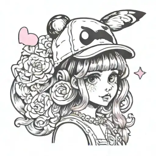 Melanie Martinez Wearing A Kuromi Hat