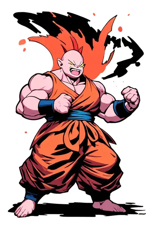 Majin Buu Fighting Stance