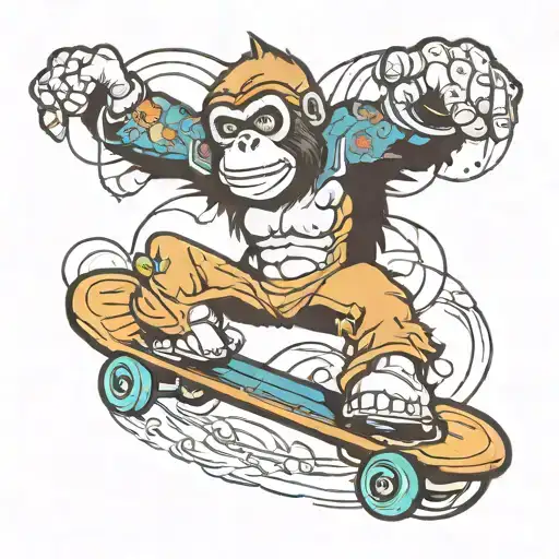 Skate Ape Skating
