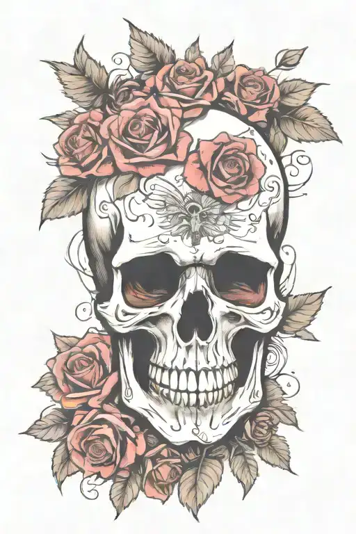 Skull And Roses