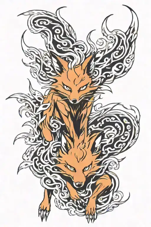 Naruto And Kurama Naruto Nine Tails Fox