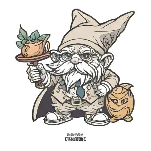 Gnome Using A Formal Suit Perfil