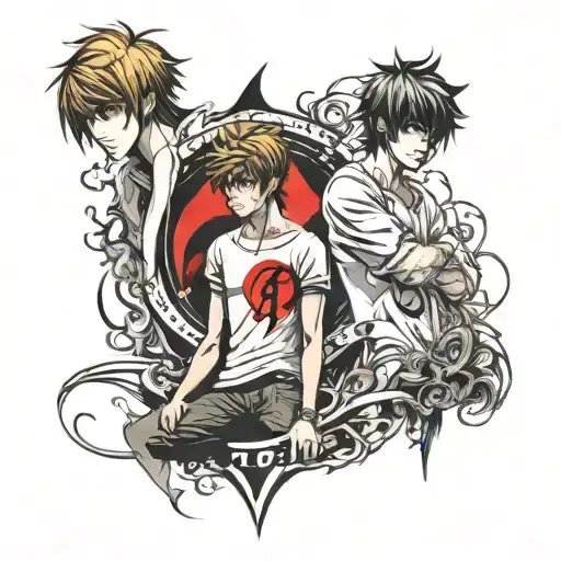 Death Note Light Und L