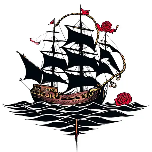 The Ship Is Rose Rope