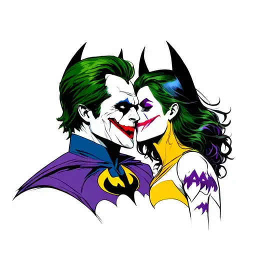 Batman And The Joker Making Out