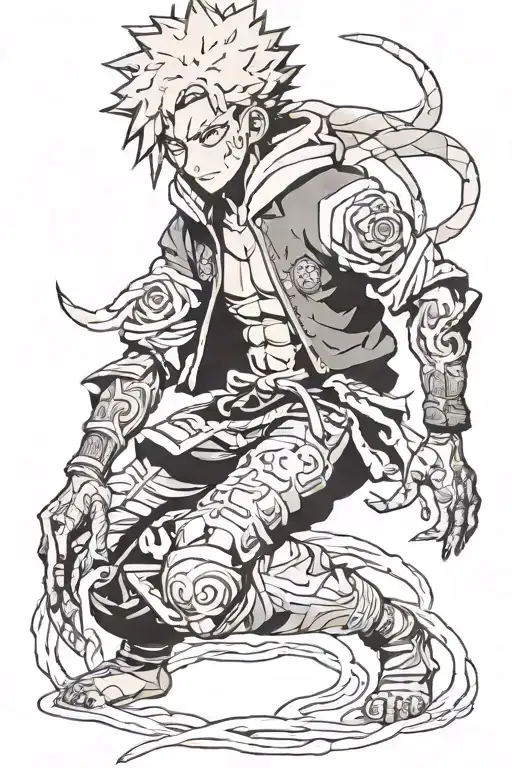 Jujutsu Kaisen Naruto Attack On Titan Demon Slayer Afro Samurai Tokyo Revengers