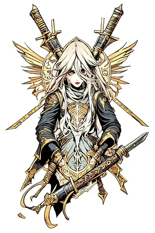 Anubus With Weapons Full Sleeve