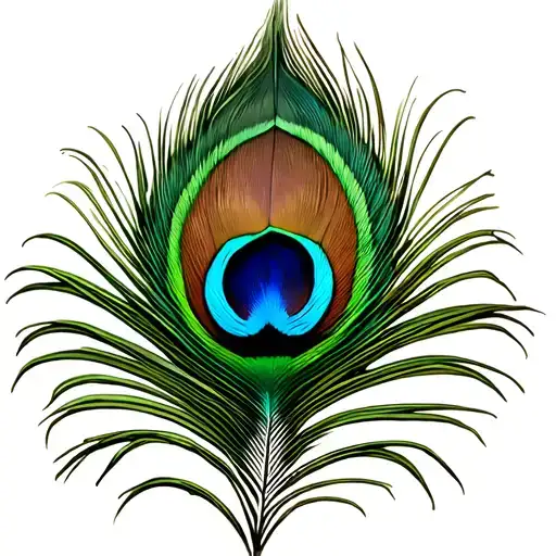 Peacock Feather With Shivas