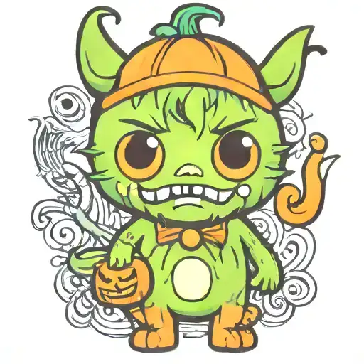 Kawaii Halloween Monster