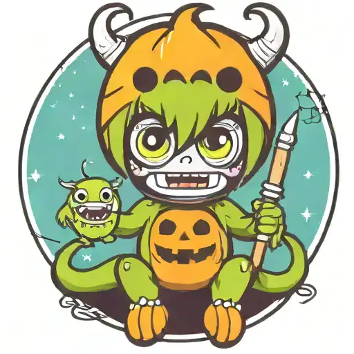 Kawaii Halloween Monster