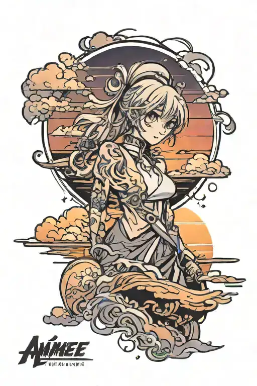 Sunset In The Background