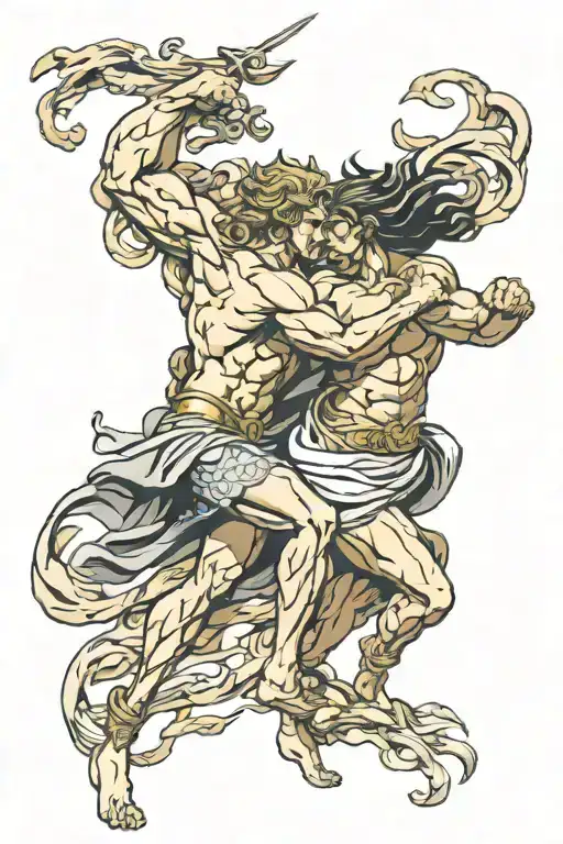 Greek Gods Fighting Each Other