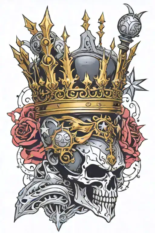 Hollow Armor With Crown And Stars