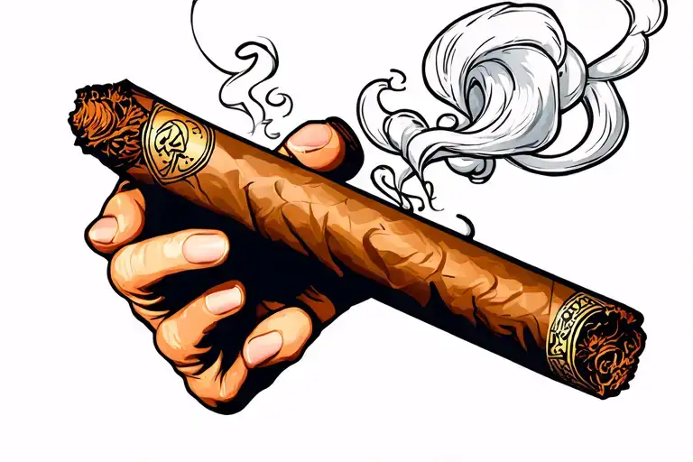 Cover Smoking A Cigar