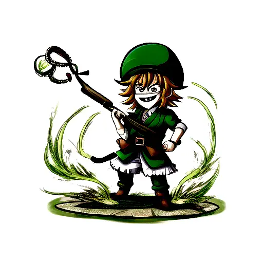 Leprechaun Mixed With A Japanese Warrior