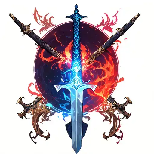 Anime Inspired Swords Weapon