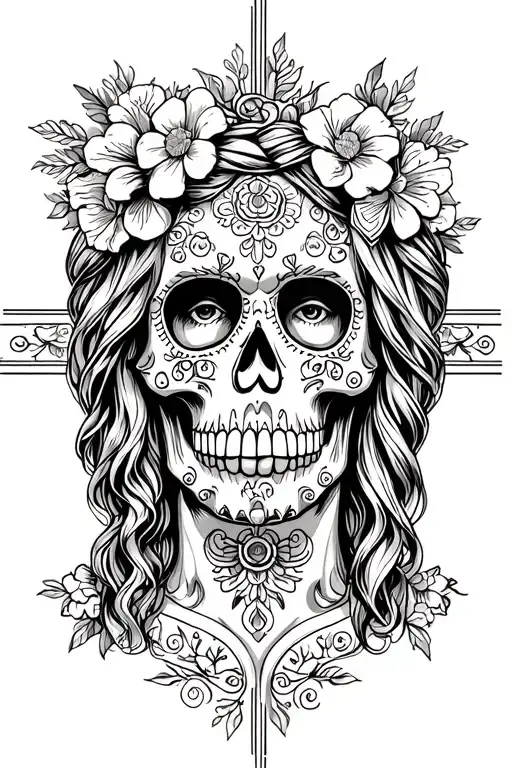 Jesus Christ Marry Sugar Skull