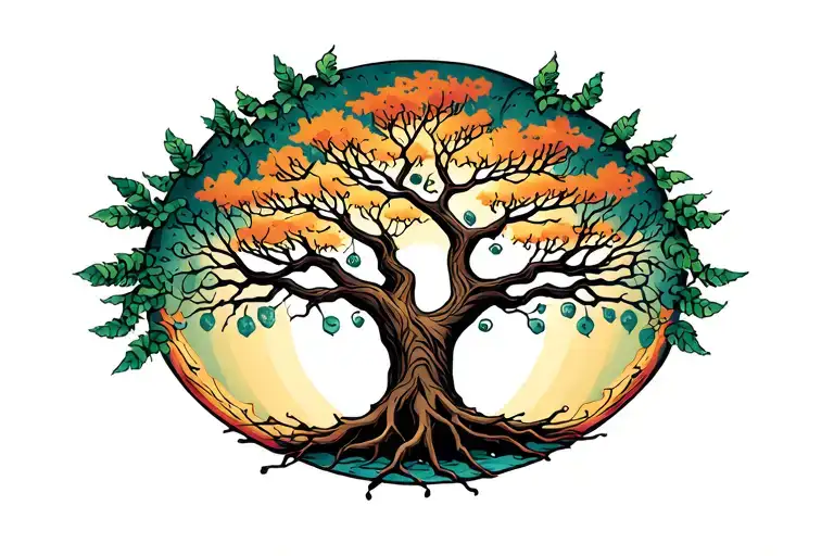 Tree Of Life With Roots