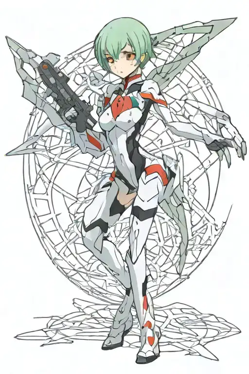 Ayanami Rei Full Body From Anime Evangelion